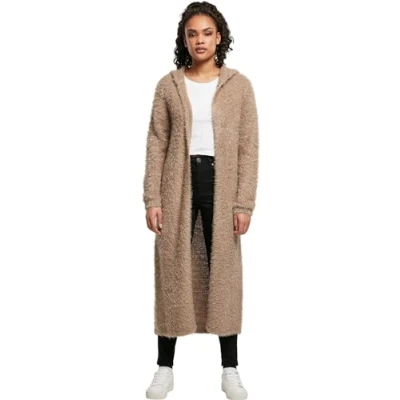 Afbeelding van Urban Classics Feather Vest, Dames, Maat: 3XL, Softtaupe
