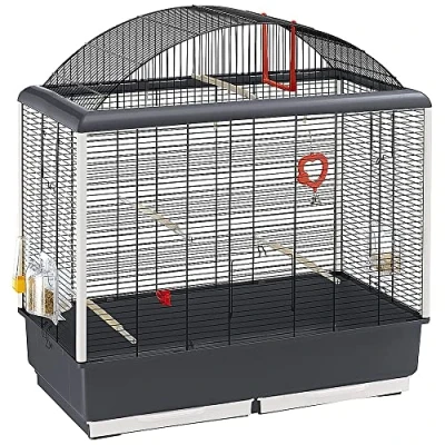 Afbeelding van Ferplast Kooi voor Kanaries, Parkieten en Andere Kleine Vogels, PALLADIO 5, Compleet met accessoires draaiende voerbakken, 71 x 38 xh 78 cm