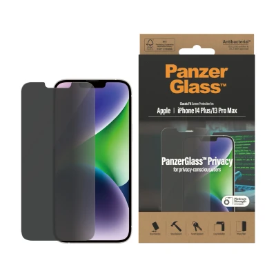 Afbeelding van Screenprotector Apple iPhone 13 Pro Max: PanzerGlass Privacy Anti Bacterial