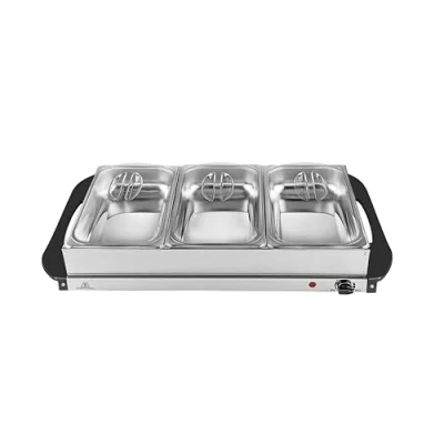 Afbeelding van Stay Hot SH 4.1, XXL, 2 in 1 buffetwarmer en warmhoudplaat, 200 watt, ideale oplossing voor buffetten, feestjes familiediners, inhoud 7,5 l