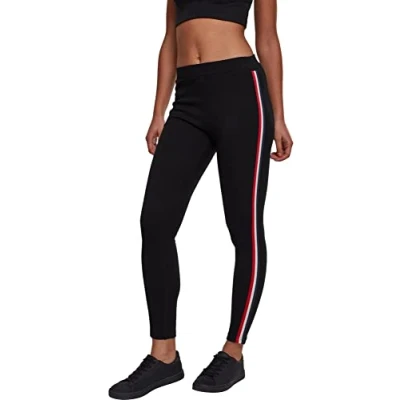 Afbeelding van Urban Classics Legging, Dames, Maat: Small, Black/firered/white/navy
