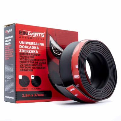 Afbeelding van Bumper Bescherming Lip Verlaging Strip Rubber Mat zwart (2.5m)