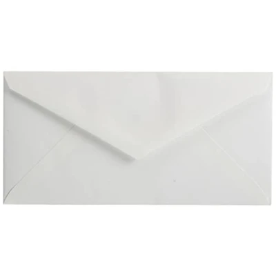 Afbeelding van G. Lalo Toile Imperiale enveloppen, 110x220mm, 100g, Gummed en gevoerd, wit, 20 stuks