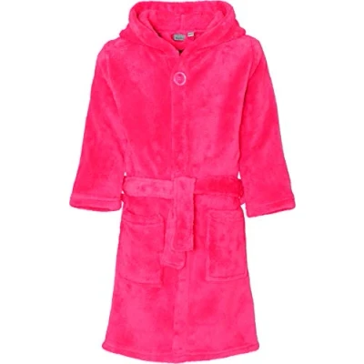 Afbeelding van Playshoes fleece badjas fuchsia