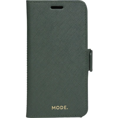 Afbeelding van iPhone 11 Pro Bookcase hoesje dbramante1928 Effen Donkergroen Leer
