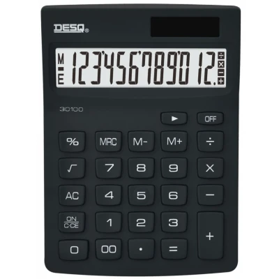 Afbeelding van Desq Bureaurekenmachine New Generation Compact 30100, Zwart