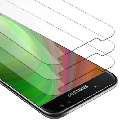 Afbeelding van Cadorabo 3x Screenprotector geschikt voor Samsung Galaxy J5 2017 in KRISTALHELDER Tempered Display Pantser Film