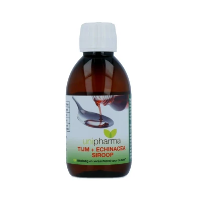 Afbeelding van Unipharma Tijm &amp; Echinacea Siroop 200ML