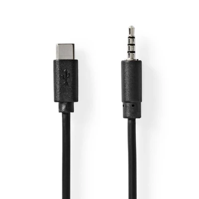 Afbeelding van USB C™ Adapter 2.0 Male 3,5 mm 1.00 m Rond Nedis