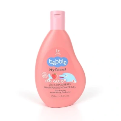 Afbeelding van Baby &amp; Kind Shampoo Douchegel Aardbei 2 in 1 250 ml
