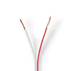 Afbeelding van Luidsprekerkabel op rol 100 meter (1.5 mm², 100% koper, Wit)