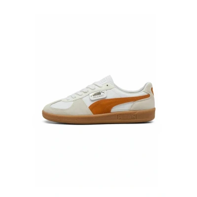 Afbeelding van Puma Palermo Sneakers laag, Maat: 42.5, White warm/orange glo Leer/ synthetisch