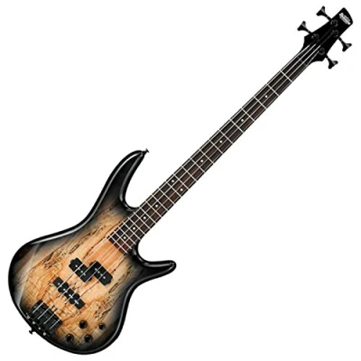 Afbeelding van Ibanez GIO Series GSR200SM NGT Elektrische basgitaar met bas boost, gesplitst esdoorn, natuurlijke grijze burst
