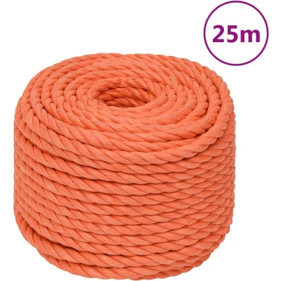 Afbeelding van vidaXL Werktouw 10 mm 25 m polypropeen oranje