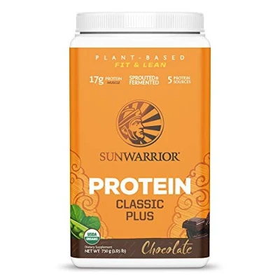 Afbeelding van Sunwarrior classic plus Chocolade Proteine Poeder 750 gram