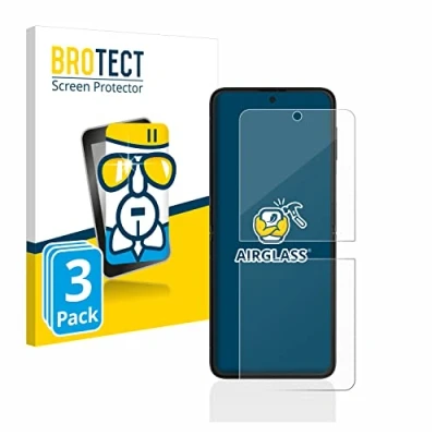 Afbeelding van BROTECT Screenprotector voor Samsung Galaxy Z Flip 3 5G Folie Beschermfolie Beschermglas transparant (3 Stuks)