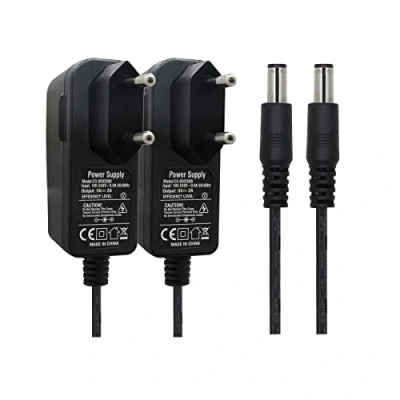 Afbeelding van Security 01 Set van 2 AC naar DC 5V 2A voedingsadapter, stekker 5,5 mm x 2,1 voor CCTV camera LED String Light