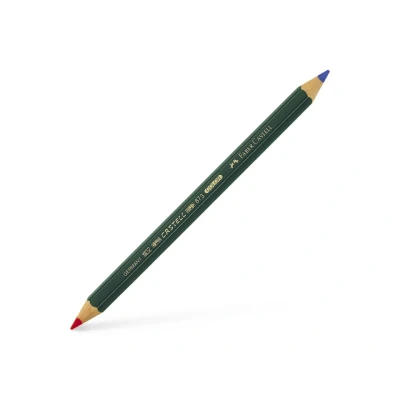 Afbeelding van 12x Kleurpotlood Faber Castell 873 roodblauw