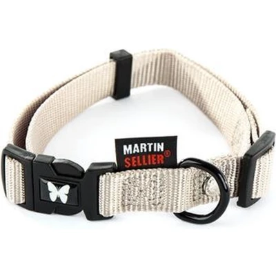 Afbeelding van Martin Sellier Halsband Nylon Grijs Verstelbaar