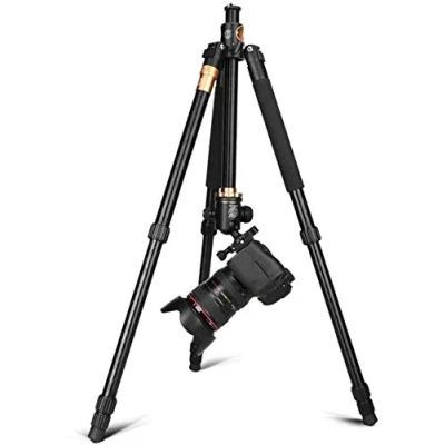 Afbeelding van QZSD Q999H Professionele camerastatieven Monopods met kogelkop, draagbaar, compact, horizontaal reissysteem statief voor Canon, Nikon, Sony SLR DSLR camera&#039;s, lichtgewicht