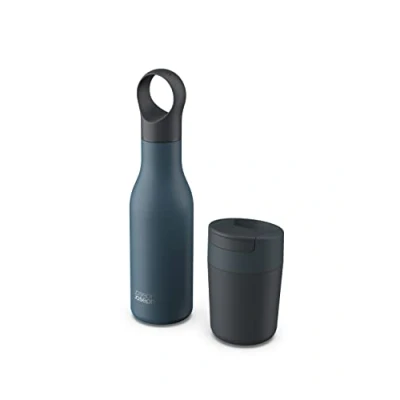 Afbeelding van Joseph Navulling Hergebruik Herhaal 2 delige Reismok &amp; Flessenset Blauw