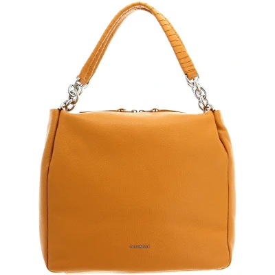 Afbeelding van COCCINELLE Leren Schoudertas Maelody Handbag Resina Terracotta