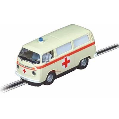 Afbeelding van Carrera Digitale 132 20032033 I VW Bus T2b Ambulance Rode Kruis met Licht &amp; Geluid 1:32 Slot Auto, Mehrfarbig