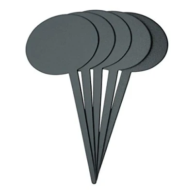 Afbeelding van Krijtbord Securit ovaal 18x8cm met kunststof pin