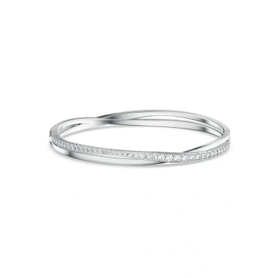 Afbeelding van Swarovski 5572725 Twist Bangle Rows Zilverkleurig Small