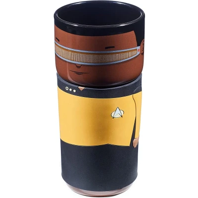 Afbeelding van Numskull Star Trek Geordi La Forge Coscup Herbruikbare Thermo Mok