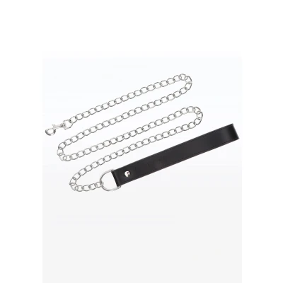 Afbeelding van Taboom Chain leash Bondage / SM Collar and Zwart