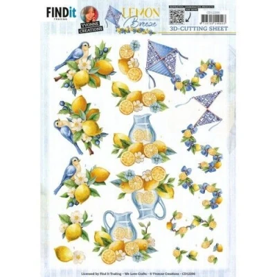 Afbeelding van 3D Cutting Sheets Yvonne Creations Lemon Breeze Bird