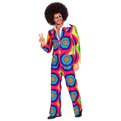 Afbeelding van Widmann Kostuum jaren &#039;70 Groovy Style, jas en broek, pak, themafeest, carnaval