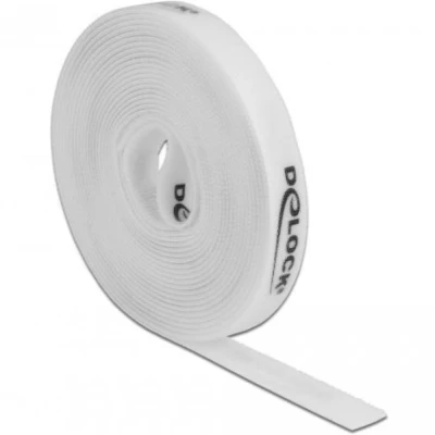Afbeelding van Delock klittenband op rol L 5 m x B 15 mm wit