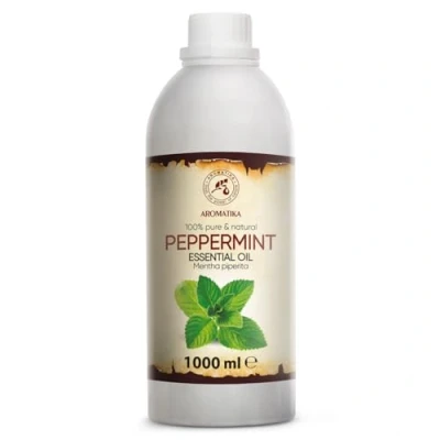 Afbeelding van Pepermunt Etherische Olie 1000ml 100% Puur &amp; Natuurlijk Aromatherapie Geurolie Geurverspreider Ontspanning Toevoegen aan Bad Cosmetica Massage Wellness Aroma Lamp Of Elektrische Diffuser