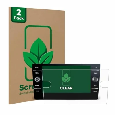 Afbeelding van ScreenLeaf Screenprotector voor Volkswagen Tiguan R Line TDI 2020 Discover Media 8&quot; Duurzame schermbescherming Folie Beschermfolie transparant (2 Stuks)