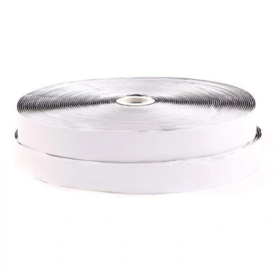 Afbeelding van TUKA 25 meter x 25mm Klittenband Zelfklevend (25 m Haakband &amp; Lusband), Extra Sterke Klittenbandsluiting, mm Brede Haak Lus Band, Achterkant Klevende, Zwart, TKB5008 black