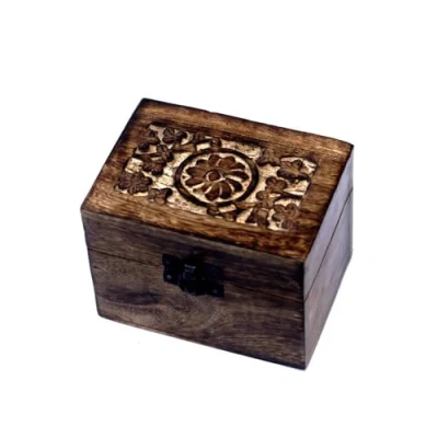 Afbeelding van Opbergbox 6 vakken Hout Etherische olie Sieradendoos Organizer