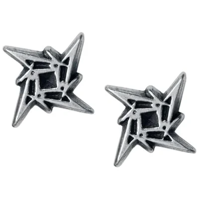 Afbeelding van Alchemy Metallica Ninja Star Stud oorbellen Zilverkleurig