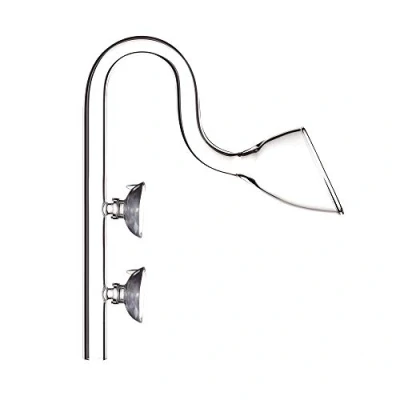 Afbeelding van FZONE Aquarium Glas Lelie Pijp Uitstroom Met Zuigingen Voor Plant En Marine Filter 12/16mm (1/2 &#039;&#039;ID) Tubing