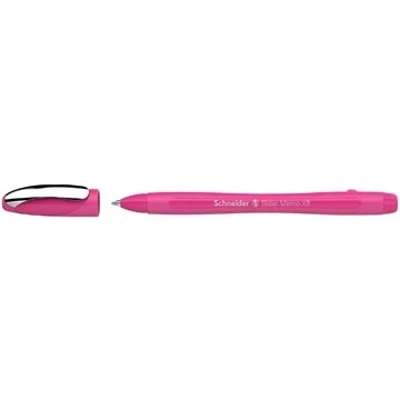 Afbeelding van Balpen Schneider Memo XB Col. Ed. 1,4mm Power Pink, blauw schrijvend
