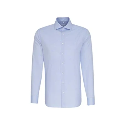 Afbeelding van Seidensticker SLIM FIT Zakelijk overhemd, Heren, Maat: 38, Light blue