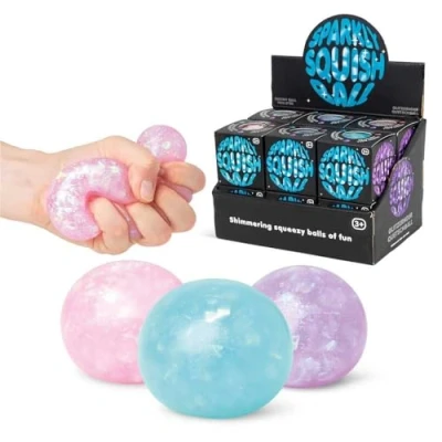 Afbeelding van Tobar 38447 Sparkly Squish Ball, diverse ontwerpen en kleuren