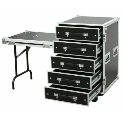 Afbeelding van Power Dynamics PD FA6 flightcase met 5 lades en tafel