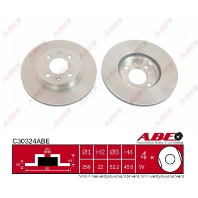 Afbeelding van ABE Remschijven C30324ABE