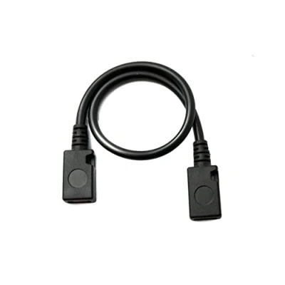 Afbeelding van SYSTEM S USB 2.0 kabel 15 cm micro B female naar adapter in zwart