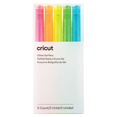 Afbeelding van Cricut Glitzer Gel 0,8mm, 5er Stiftset Neon