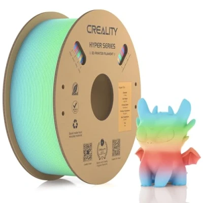 Afbeelding van Creality Official Hyper PLA Filament Rainbow 1.75 mm, 3D Printer voor Hoge Snelheid Printen 30 600 mm/s, Maatnauwkeurigheid +/ 0.03mm, 1 KG (2.2 lbs)/Spoel (Wild Blossom Long Gradiënt)