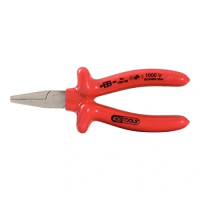 Afbeelding van KS Tools, Tang, CLASSIC 1000V Platte neustang, korte bekken, 160mm (160 mm)