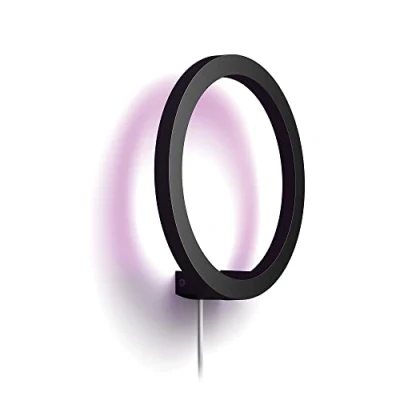 Afbeelding van Philips Hue Sana wandlamp wit en gekleurd licht zwart